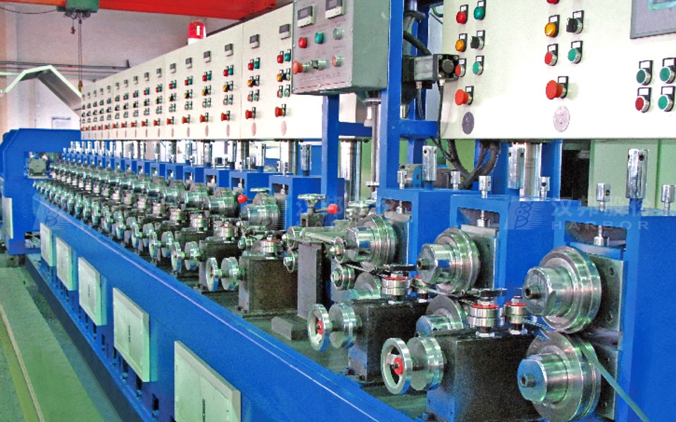 Flux cored wire production line